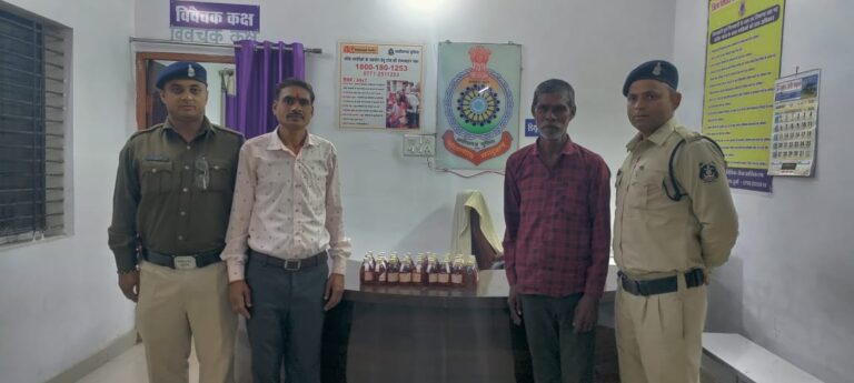 अम्लेश्वर पुलिस की त्वरित कार्रवाई,47 पौवा शराब के साथ दो लोग पकड़े गए
