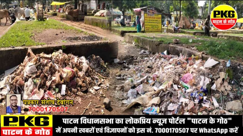 रानीतराई साप्ताहिक बाजार में गंदगी का अंबार, स्वच्छ भारत मिशन को ठेंगा