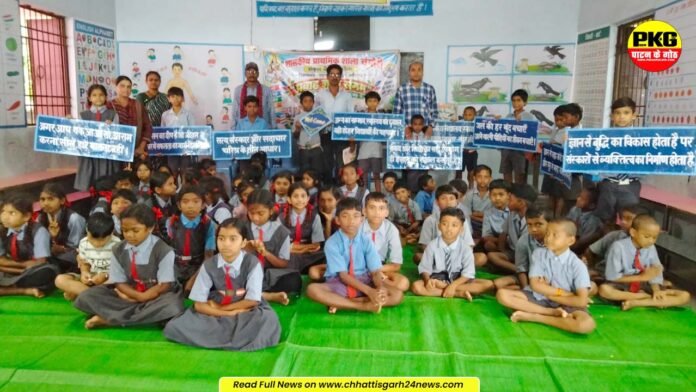चंगोरी स्कूल में अनोखी पहल, चित्रकार-पेंटर वर्कशॉप में बच्चों ने सीखी रंगों की कला