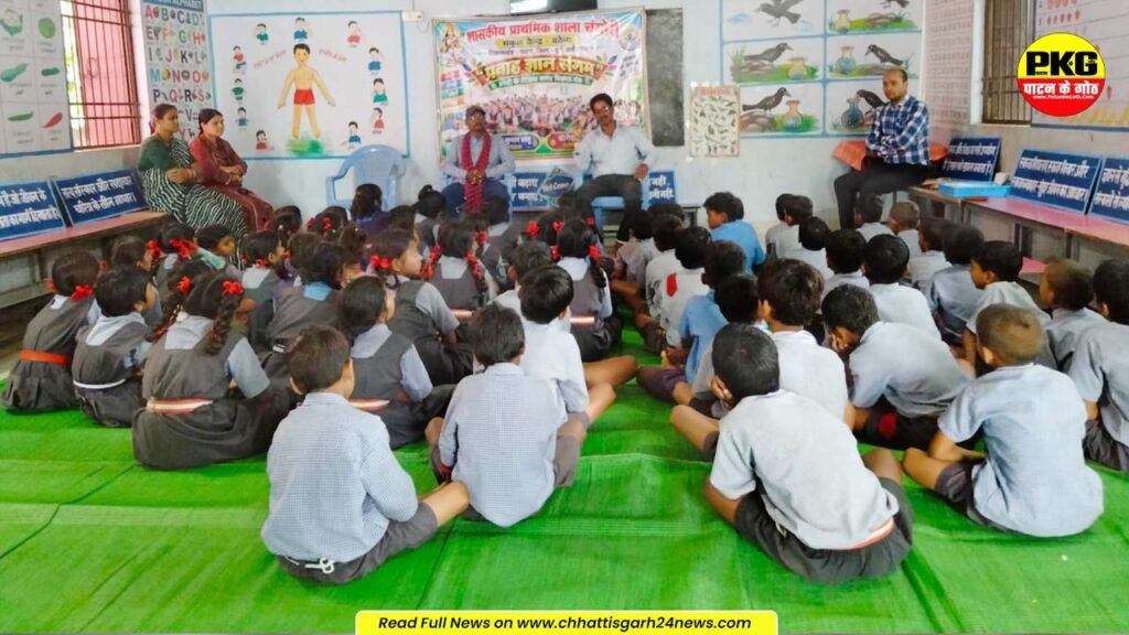 चंगोरी स्कूल में अनोखी पहल, चित्रकार-पेंटर वर्कशॉप में बच्चों ने सीखी रंगों की कला